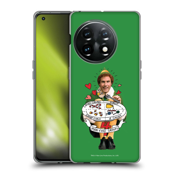 Elf Movie Graphics 2 Buddy Food Groups Soft Gel Case for OnePlus 11 5G