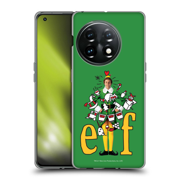 Elf Movie Graphics 2 Doodles Soft Gel Case for OnePlus 11 5G