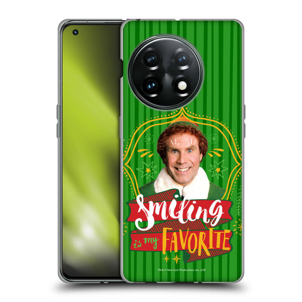 Elf Movie Graphics 2 Smiling Is My favorite Soft Gel Case for OnePlus 11 5G