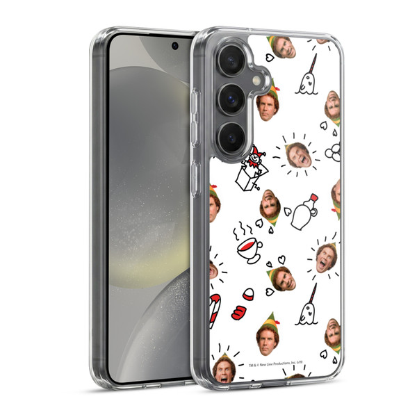Elf Movie Graphics 2 Buddy Face Pattern Soft Gel Case for Samsung Galaxy S24 5G & MagSafe