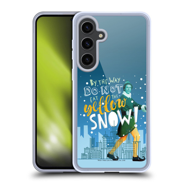 Elf Movie Graphics 2 Yellow Snow Soft Gel Case for Samsung Galaxy S24+ 5G