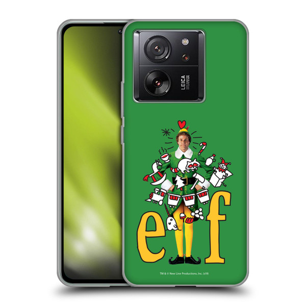 Elf Movie Graphics 2 Doodles Soft Gel Case for Xiaomi 13T 5G / 13T Pro 5G