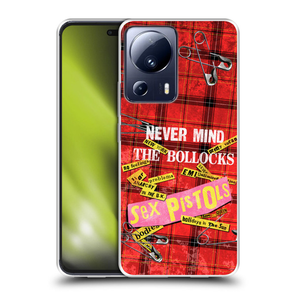 Sex Pistols Band Art Tartan Print Song Art Soft Gel Case for Xiaomi 13 Lite 5G