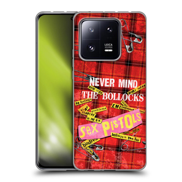 Sex Pistols Band Art Tartan Print Song Art Soft Gel Case for Xiaomi 13 Pro 5G