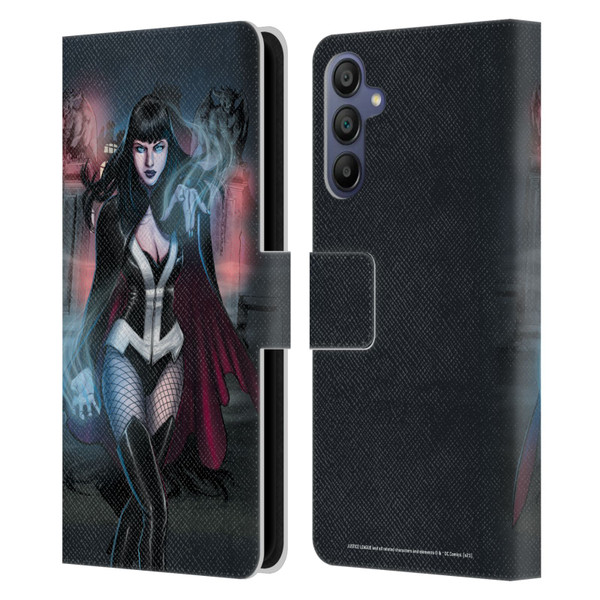 Justice League DC Comics Dark Comic Art Zatanna Futures End #1 Leather Book Wallet Case Cover For Samsung Galaxy A15