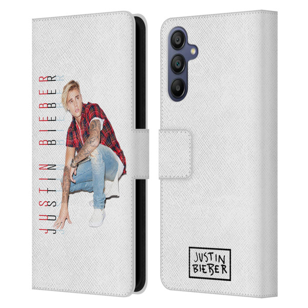 Justin Bieber Purpose Calendar Photo And Text Leather Book Wallet Case Cover For Samsung Galaxy A15