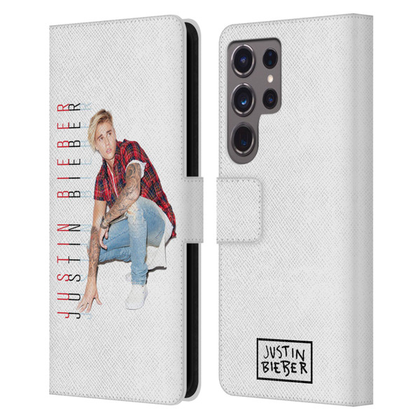 Justin Bieber Purpose Calendar Photo And Text Leather Book Wallet Case Cover For Samsung Galaxy S24 Ultra 5G