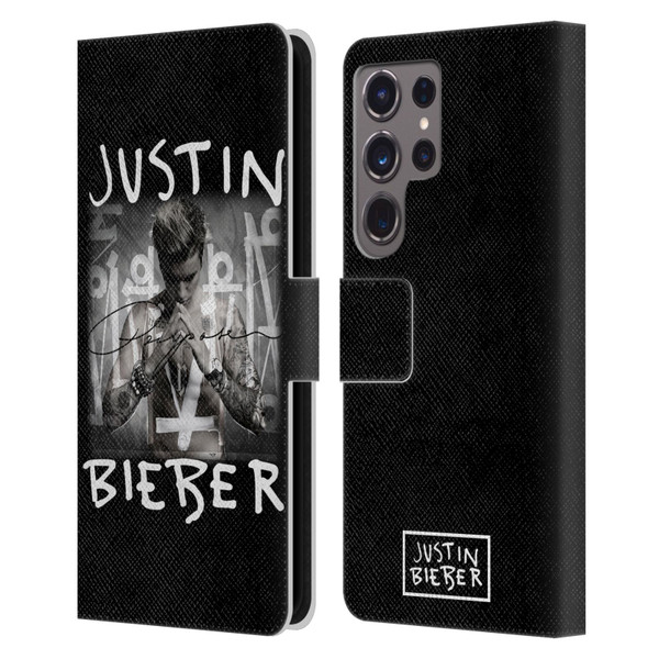 Justin Bieber Purpose Album Cover Leather Book Wallet Case Cover For Samsung Galaxy S24 Ultra 5G