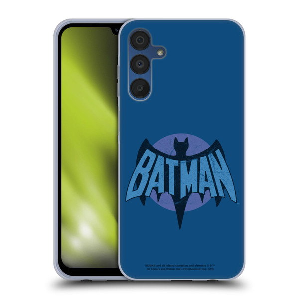 Batman TV Series Logos Distressed Look Soft Gel Case for Samsung Galaxy A15