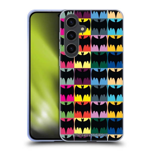 Batman TV Series Logos Patterns Soft Gel Case for Samsung Galaxy S24+ 5G