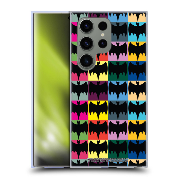 Batman TV Series Logos Patterns Soft Gel Case for Samsung Galaxy S24 Ultra 5G