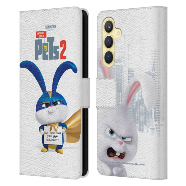 The Secret Life of Pets 2 Character Posters Snowball Rabbit Bunny Leather Book Wallet Case Cover For Samsung Galaxy S23 FE 5G