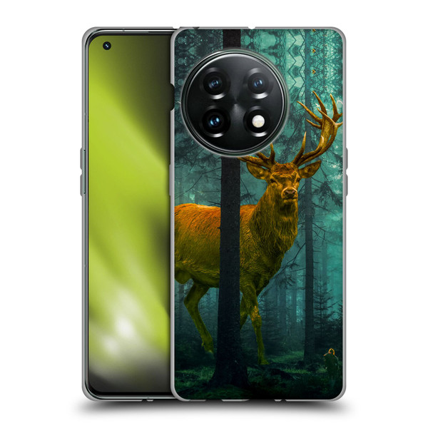 Dave Loblaw Animals Giant Forest Deer Soft Gel Case for OnePlus 11 5G