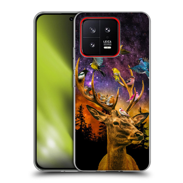Dave Loblaw Animals Deer and Birds Soft Gel Case for Xiaomi 13 5G