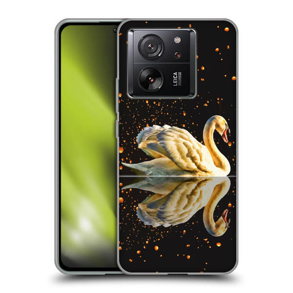Dave Loblaw Animals Swan Lake Reflections Soft Gel Case for Xiaomi 13T 5G / 13T Pro 5G