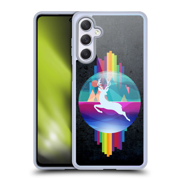 Dave Loblaw Contemporary Art Deer In Dome Soft Gel Case for Samsung Galaxy M54 5G
