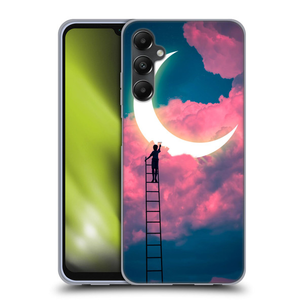 Dave Loblaw Sci-Fi And Surreal Boy Painting Moon Clouds Soft Gel Case for Samsung Galaxy A05s