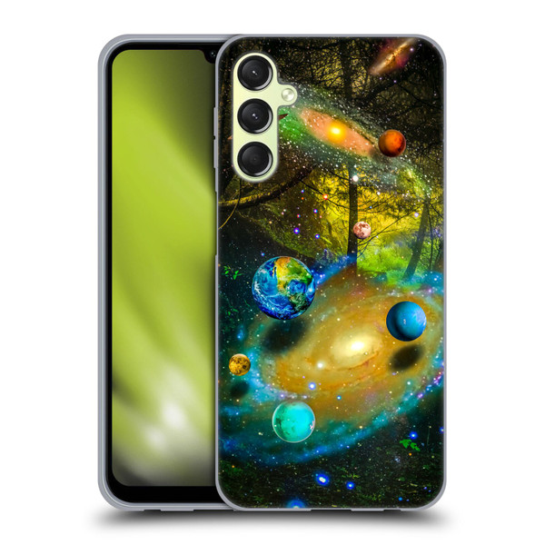 Dave Loblaw Sci-Fi And Surreal Universal Forest Soft Gel Case for Samsung Galaxy A24 4G / Galaxy M34 5G