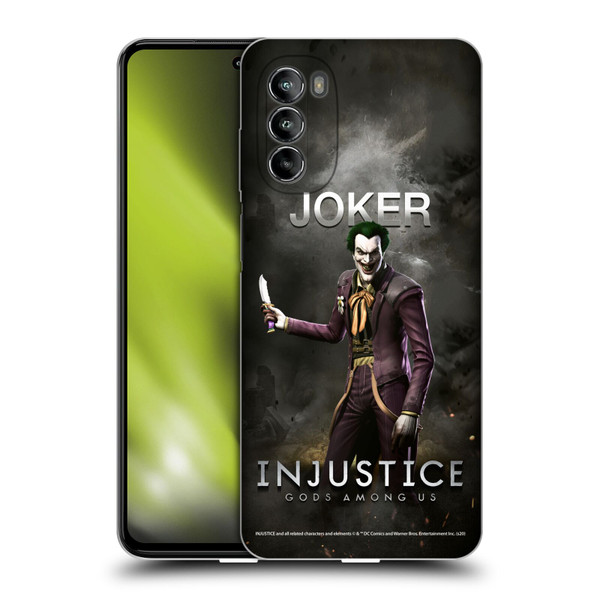 Injustice Gods Among Us Characters Joker Soft Gel Case for Motorola Moto G82 5G
