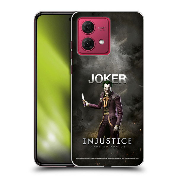 Injustice Gods Among Us Characters Joker Soft Gel Case for Motorola Moto G84 5G