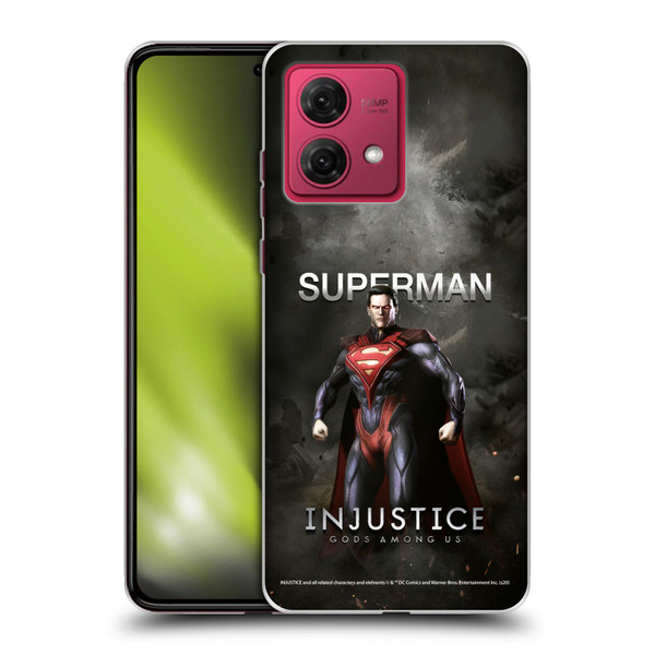 Injustice Gods Among Us Characters Superman Soft Gel Case for Motorola Moto G84 5G