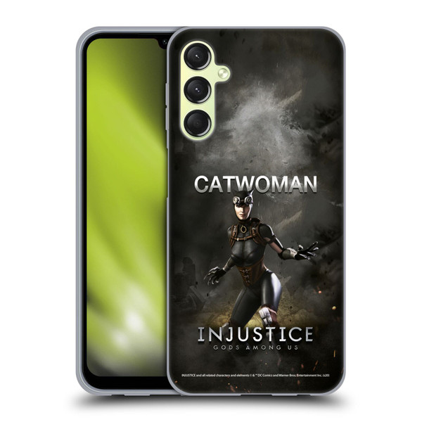 Injustice Gods Among Us Characters Catwoman Soft Gel Case for Samsung Galaxy A24 4G / Galaxy M34 5G