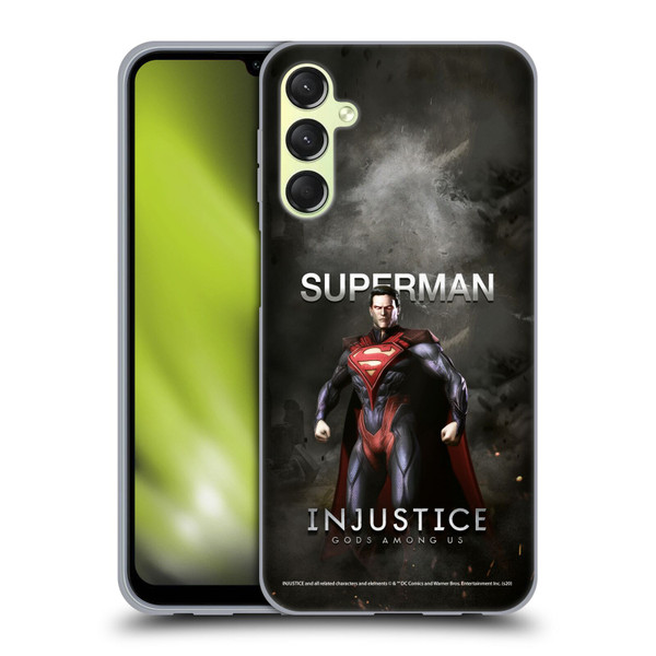 Injustice Gods Among Us Characters Superman Soft Gel Case for Samsung Galaxy A24 4G / Galaxy M34 5G