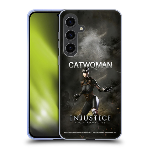 Injustice Gods Among Us Characters Catwoman Soft Gel Case for Samsung Galaxy S24+ 5G