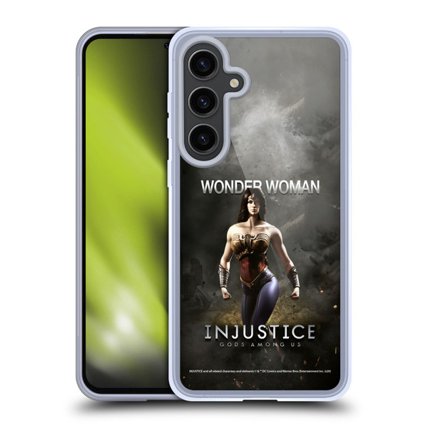 Injustice Gods Among Us Characters Wonder Woman Soft Gel Case for Samsung Galaxy S24+ 5G