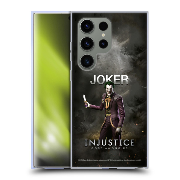 Injustice Gods Among Us Characters Joker Soft Gel Case for Samsung Galaxy S24 Ultra 5G
