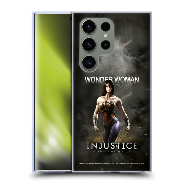 Injustice Gods Among Us Characters Wonder Woman Soft Gel Case for Samsung Galaxy S24 Ultra 5G