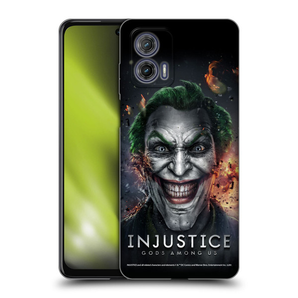 Injustice Gods Among Us Key Art Joker Soft Gel Case for Motorola Moto G73 5G