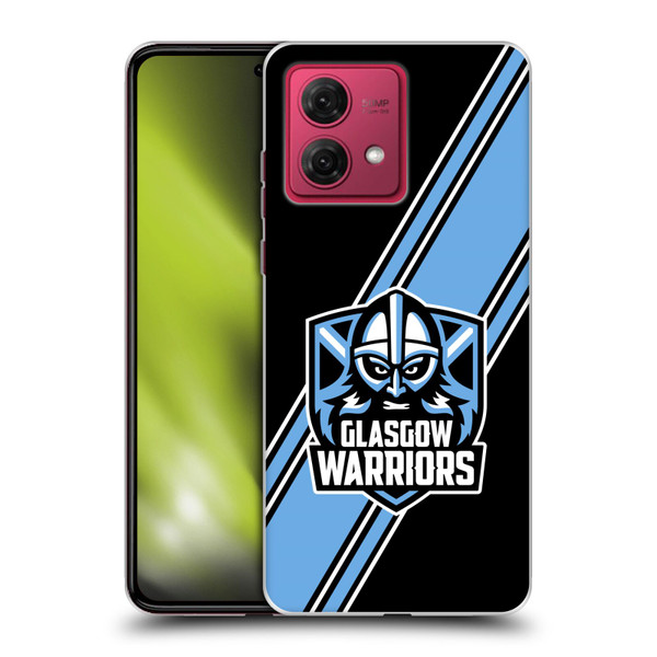 Glasgow Warriors Logo 2 Diagonal Stripes Soft Gel Case for Motorola Moto G84 5G
