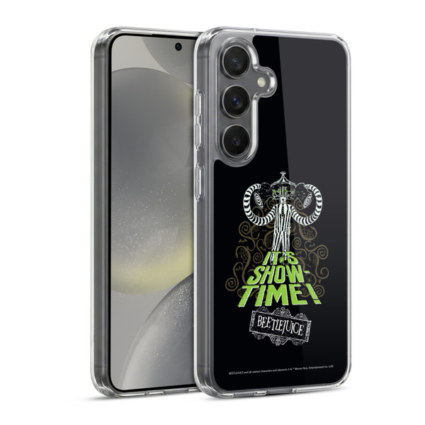 Beetlejuice Graphics Show Time Soft Gel Case for Samsung Galaxy S24 5G & MagSafe