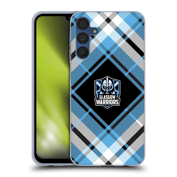 Glasgow Warriors Logo 2 Diagonal Tartan Soft Gel Case for Samsung Galaxy A15