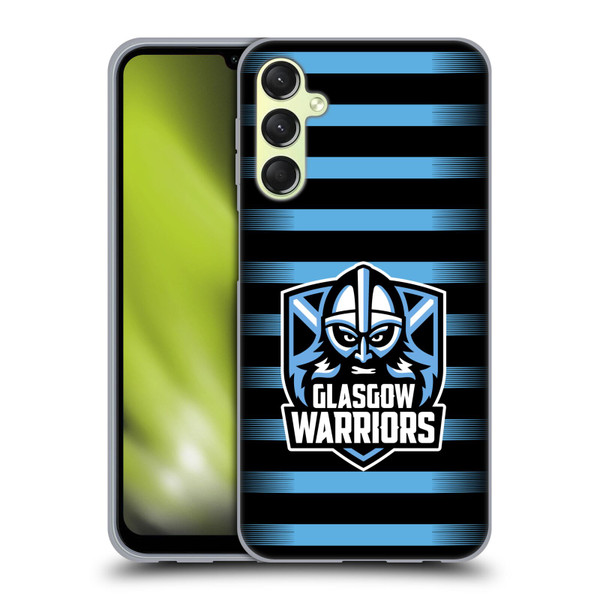 Glasgow Warriors Logo 2 Stripes Soft Gel Case for Samsung Galaxy A24 4G / M34 5G
