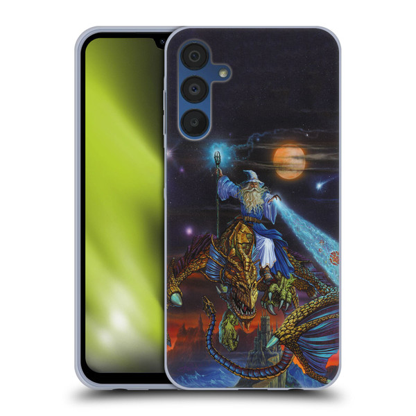 Ed Beard Jr Dragon Friendship Twilight Tempest Soft Gel Case for Samsung Galaxy A15