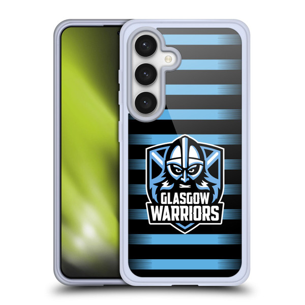 Glasgow Warriors Logo 2 Stripes Soft Gel Case for Samsung Galaxy S24 5G
