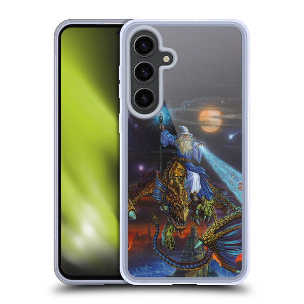 Ed Beard Jr Dragon Friendship Twilight Tempest Soft Gel Case for Samsung Galaxy S24+ 5G