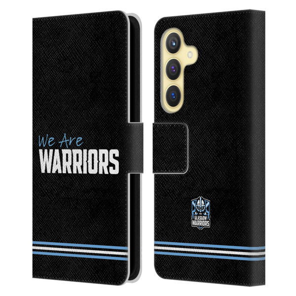 Glasgow Warriors Logo We Are Warriors Leather Book Wallet Case Cover For Samsung Galaxy S24 5G