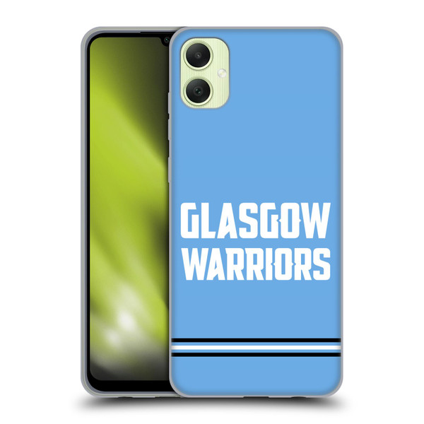 Glasgow Warriors Logo Text Type Blue Soft Gel Case for Samsung Galaxy A05