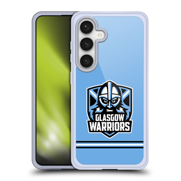 Glasgow Warriors Logo Stripes Blue Soft Gel Case for Samsung Galaxy S24 5G