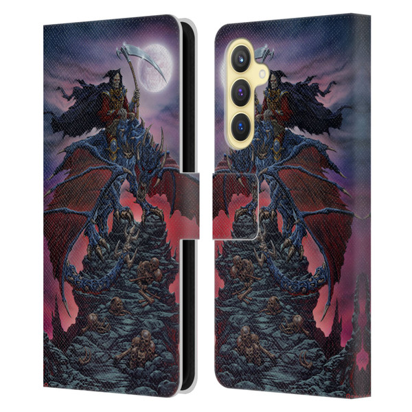 Ed Beard Jr Dragons Reaper Leather Book Wallet Case Cover For Samsung Galaxy S23 FE 5G