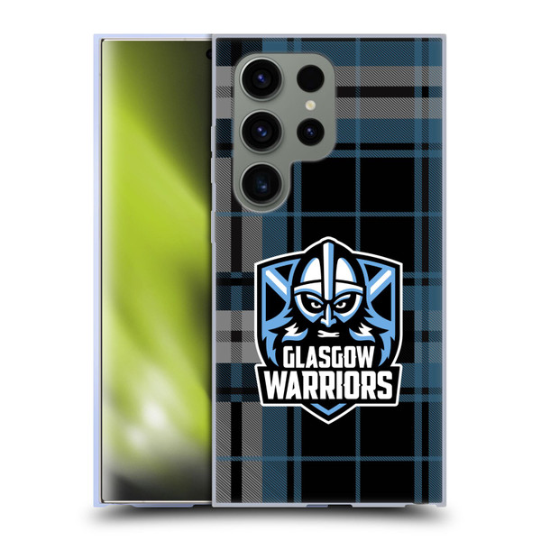 Glasgow Warriors Logo Tartan Soft Gel Case for Samsung Galaxy S24 Ultra 5G