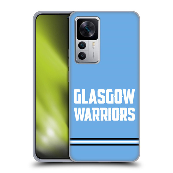 Glasgow Warriors Logo Text Type Blue Soft Gel Case for Xiaomi 12T 5G / 12T Pro 5G / Redmi K50 Ultra 5G