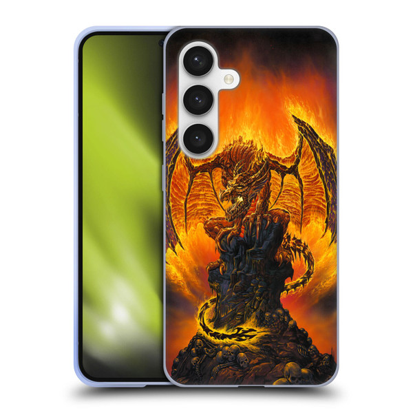 Ed Beard Jr Dragons Harbinger Of Fire Soft Gel Case for Samsung Galaxy S24 5G