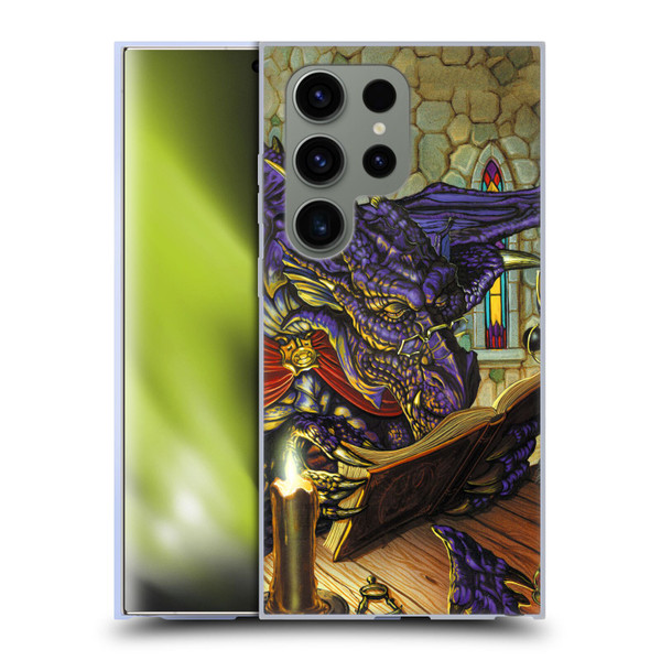 Ed Beard Jr Dragons A Good Book Soft Gel Case for Samsung Galaxy S24 Ultra 5G