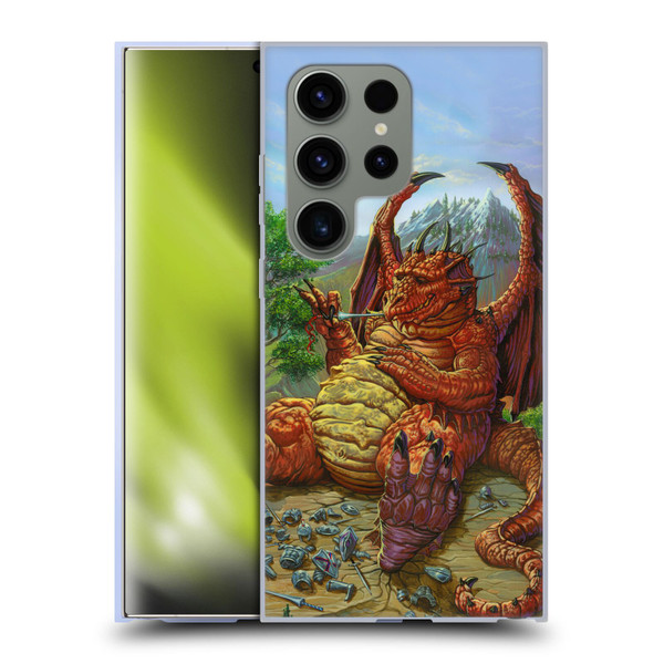 Ed Beard Jr Dragons Lunch With A Toothpick Soft Gel Case for Samsung Galaxy S24 Ultra 5G