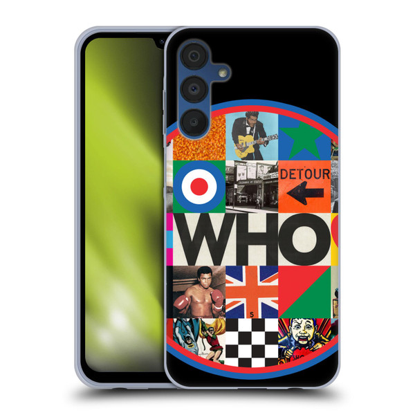The Who 2019 Album Collage Circle Soft Gel Case for Samsung Galaxy A15