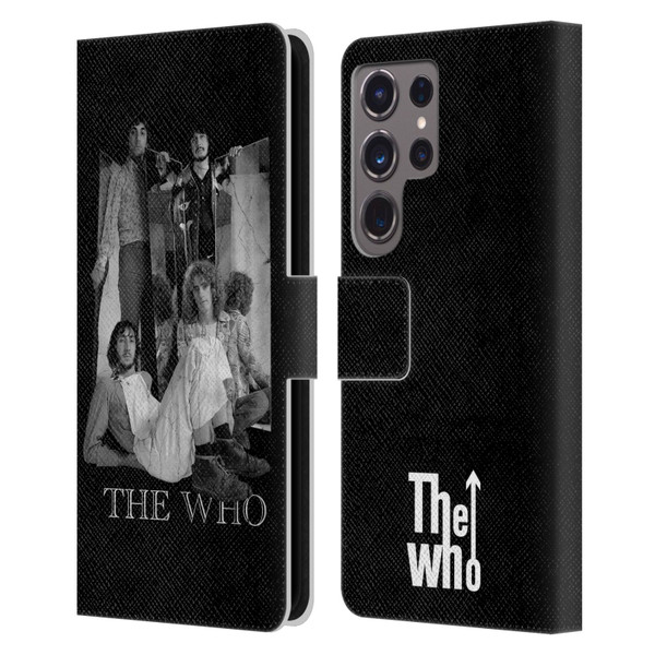 The Who Band Art Mirror Mono Distress Leather Book Wallet Case Cover For Samsung Galaxy S24 Ultra 5G